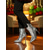 preiswerte Stiefeletten-Damen-Stiefeletten mit spitzer Zehenpartie und Stilettoabsatz in Gold-Metallic – stylisches High Heel-Schuhwerk für Partys im Nachtleben, Clubbing und Abendmode