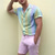 economico camicia da uomo con bottoni-Per uomo Camicia Camicia Estiva Camicia con colletto cubano Camicia con Bottoni Camicia con collo camp Viola Arcobaleno Manica Corta Stampe Grafiche Collo ripiegato Streetwear Casuale Bottonato
