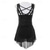 baratos Vestidos de Patinação Artística-Vestidos para Patinação Artística Mulheres Para Meninas Patinação no Gelo Vestidos Preto Patchwork Sem costas Elastano Com Transparência Com Stretch Profissional Treino Ensaio / Prática Roupa para