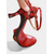 cheap Latin Shoes-Women's Red Cross Strap Ballroom Dance Shoes with Snake Print Heels - Professional Latin Tango Salsa Pumps for Gatsby Party and Elegant Ball Dance Events