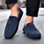 billige Casual loafers-Herre En pedal Retro Store størrelser Gange Fritid Daglig PU Bekvem Knehøye støvler Tøfler Rødbrun Svart Gul