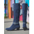 abordables Bottes souples-Bottes souples marron à rabat pour femmes avec talons moyens - Bottes de style western en faux daim à tige convertible à 2 voies pour le streetwear quotidien et les tenues d'automne