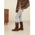 abordables Botas holgadas-Botas de media pantorrilla de gamuza de cuero marrón para mujer con forro de piel sintética para mayor calidez invernal, calzado elegante y cómodo para uso informal.