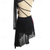 baratos Vestidos de Patinação Artística-Vestidos para Patinação Artística Mulheres Para Meninas Patinação no Gelo Vestidos Preto Patchwork Thumbhole Com Transparência Elastano Com Stretch Treino Ensaio / Prática Profissional Roupa para