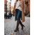 abordables Botas con plataforma-Botas de plataforma hasta la rodilla de gamuza para mujer con cremallera ancha ajustable en la pantorrilla, botas de moda con tacón de bloque para ropa urbana