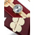 economico Clutch e borsette da sera-borsa da sera da donna in pelle verniciata color bordeaux con manico dorato, borsa in stile vintage Gatsby per cocktail party, matrimoni ed eventi formali
