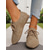 cheap Women's Oxfords-Women's Wide Fit Lace-Up Shoes – Casual Faux Suede Comfortable Walking Shoes for Daily Wear and Travel