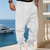 voordelige Joggingbroek-Voor heren Joggingbroeken Jogger Broek Jacquard Trekkoord Zak Effen Comfort Buitensporten Dagelijks Modieus Casual Zwart Wit Micro-elastisch