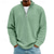 cheap Men's Classic Polo-Men's Polo Shirts Quarter Zip Polo Daily Wear Date Quarter Zip Long Sleeve Fashion Basic Plain Zipper Spring Fall Regular Fit Black Navy Blue Sky Blue Green Khaki Army Green Polo Shirts