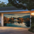 cheap Garage &amp; Door Banners-Garage Door Cover Large Hanging Backdrop Lake Forest Rustic Cottagecore 3D Scenic Party Outdoor Shooting Backgrounds Front Door Home Decor