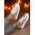 economico Sneakers da donna-Sneakers da donna con lacci in metallo argentato e fibbia in strass: scarpe casual alla moda per feste notturne e outfit da discoteca