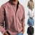 voordelige heren overhemd met knopen-Voor heren Overhemd Normaal shirt Overhemd met knopen Zwart Wit Blozend Roze Rood Marineblauw Lange mouw Effen Revers Casual Dagelijks Voorvak Kleding Katoen Elastaan Elegant Modieus Casual