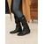 abordables Botas holgadas-Botas de media pantorrilla de gamuza de cuero marrón para mujer con forro de piel sintética para mayor calidez invernal, calzado elegante y cómodo para uso informal.