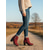 baratos Botas de tornozelo-botins femininos de camurça com tiras de fivela dupla e salto bloco, calçado casual para looks do dia a dia