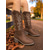 cheap Fashion Boots-Women's Red Suede Cowboy Knee High Boots with Embroidered Western Design and Low Block Heel – Country Style Boots for Ladies, Ideal for Rodeo, Festivals &amp; Casual Outfits