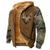 billiga Jakthoodies-Herr Kamouflage Kamuflasje Hjort Fleece Huvtröja Jakke Tröja Klassisk Militär Jakt Långärmad Rund hals Utomhus Camping Svart Brun Grön Grå Dragkedja Höst Vinter Designer S M L XL 2XL 3XL