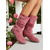 baratos Botas Slouch-Botas femininas de cano médio com tiras largas e fivelas – botas de inverno estilo camurça vintage para looks casuais e moda outono