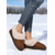abordables Botas de nieve e invierno-Botas de nieve marrón claro para mujer con ribete de piel sintética y suela de diamantes de imitación: cómodas botas de invierno de ante sintético para el hogar y para exteriores en invierno.