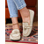 cheap Women's Slip-Ons &amp; Loafers-Women's Wide Width Flyknit Loafers with Knotted Bow – Casual Comfort Flat Shoes for Daily Wear and Travel