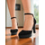 abordables Retro de los años 50-Zapatos de tacón alto con plataforma y tira al tobillo de ante burdeos de los años 50 para mujer: elegantes zapatos de fiesta y boda para damas.