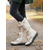 tanie Buty bojowe-zielone, sznurowane, damskie buty do kolan – vintage'owe buty bojowe na jesień, farmę, festiwal i codzienne stylizacje