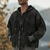 halpa miesten perushupparit-Miesten Täysi vetoketjullinen huppari Pullover-huppari Distressed-huppari Musta Hupullinen Tavallinen Tasku Kausaliteetti Päivittäin Bile Katutyyli Vapaa-aika Syystalvi Vaatetus Hupparit paidat