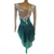 abordables Vestidos de Patinaje Artístico-Vestido de patinaje artístico Mujer Chica Patinaje Sobre Hielo Vestidos Verde Retazos Costura asimétrica Malla Licra Alta elasticidad Entrenamiento Competición Ropa de Patinaje Clásico Cristal