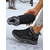 cheap Snow &amp; Winter Boots-Women's Warm Fur Lined Sneakers, Waterproof Non-Slip Casual Winter Shoes for Cold Weather Outdoor Wear