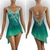 abordables Vestidos de Patinaje Artístico-Vestido de patinaje artístico Mujer Chica Patinaje Sobre Hielo Vestidos Verde Retazos Costura asimétrica Malla Licra Alta elasticidad Entrenamiento Competición Ropa de Patinaje Clásico Cristal