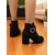 cheap Ankle Boots-Women's Red Suede Ankle Boots with Heart Buckle - Chunky Heel Side-Zip Booties for Fall Fashion,  Christmas and Streetwear Outfits