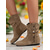 cheap Ankle Boots-Women's Khaki Ankle Boots, Casual Faux Suede Boots with Beaded Fringe for Autumn and Daily Outfits