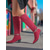 abordables Bottes souples-Bottes souples marron à rabat pour femmes avec talons moyens - Bottes de style western en faux daim à tige convertible à 2 voies pour le streetwear quotidien et les tenues d'automne