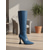 abordables Botas de moda-Botas altas hasta la rodilla con estampado de cocodrilo negro para mujer, botas de tacón de aguja con punta puntiaguda de cuero genuino, estilo urbano para mujer, perfectas para atuendos elegantes y