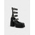 abordables Barroco &amp; Declaración-Zapatos Mary Jane con plataforma de charol sintético negro estilo gótico punk para mujer: zapatos con tiras de hebilla múltiple para disfraces de Halloween, cosplay y fiestas nocturnas.