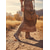 abordables Cowboy et bottes occidentales-Bottes hautes en similicuir marron pour femme, à franges, avec détails cloutés et talons bas, style cowboy bohème western