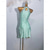 baratos vestido de competição-Dança Latina Vestido Mocassim Cor Pura Recortes Mulheres Espetáculo Treino Sem Manga Alto Elastano