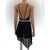 baratos Vestidos de Patinação Artística-Vestidos para Patinação Artística Mulheres Para Meninas Patinação no Gelo Vestidos Preto Patchwork Barra Assimétrica Com Transparência Elastano Elasticidade Alta Treino Competição Roupa para Patinação
