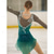 abordables Vestidos de Patinaje Artístico-Vestido de patinaje artístico Mujer Chica Patinaje Sobre Hielo Vestidos Verde Retazos Costura asimétrica Malla Licra Alta elasticidad Entrenamiento Competición Ropa de Patinaje Clásico Cristal