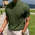 baratos camisetas básicas-Homens Camiseta T-shirt Gola alta simulada Manga Curta Gola Alta Verão Primavera Côr Sólida Clássico Marron Claro Top Tee para Homens