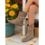 cheap Ankle Boots-Women's Khaki Ankle Boots, Casual Faux Suede Boots with Beaded Fringe for Autumn and Daily Outfits