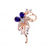 cheap Pins and Brooches-Brooches Classic Retro Floral Fashion Simple Brooch Jewelry Purple For Wedding Party Gift Engagement Prom Festival