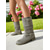 baratos Botas Slouch-Botas femininas de cano médio com tiras largas e fivelas – botas de inverno estilo camurça vintage para looks casuais e moda outono