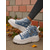 Χαμηλού Κόστους Γυναικεία Sneakers-Γυναικεία μπλε ψηλοτάκουνα αθλητικά παπούτσια με σόλα πλατφόρμας και φερμουάρ – μοντέρνα casual streetwear παπούτσια