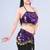 voordelige Buikdanskleding-Buikdans Top Gouden munten Pure Kleur Gesplitst Dames Prestatie Opleiding Mouwloos Polyester