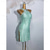 baratos vestido de competição-Dança Latina Vestido Mocassim Cor Pura Recortes Mulheres Espetáculo Treino Sem Manga Alto Elastano