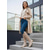 tanie Buty typu slouch-Damskie Botki Kowbojki Buty szamszowe Luźne buty Praca Codzienny Obuwie do kolana Obcas słupek Okrągły palec u nogi Zabytkowe Codzienny Wygoda Sztuczny zamsz Migdałowy Ciemnobrązowy Czarny