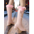 cheap Fashion Boots-Women's Black Knee High Boots – Faux Leather Winter Boots with Faux Fur Trim, Bow and Pearl Charm for Christmas, Party and Outdoor Wear