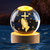 cheap Christmas Gift Lights-3D Crystal Virgin Mary Statue Figurine with Wooden Base,Christmas Gift,Laser Etched Crystal Our Lady of Guadalupe Glass Sphere Statue, Mary Christian Catholic Religious Easter Gifts