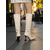 abordables Botas de moda-Botas altas hasta la rodilla con estampado de cocodrilo negro para mujer, botas de tacón de aguja con punta puntiaguda de cuero genuino, estilo urbano para mujer, perfectas para atuendos elegantes y