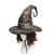abordables Accessoires d'Halloween-Chapeau de sorcière d'Halloween pour femme – casquette de sorcier pointue vintage au design vieilli pour fêtes costumées, cosplay et événements à thème